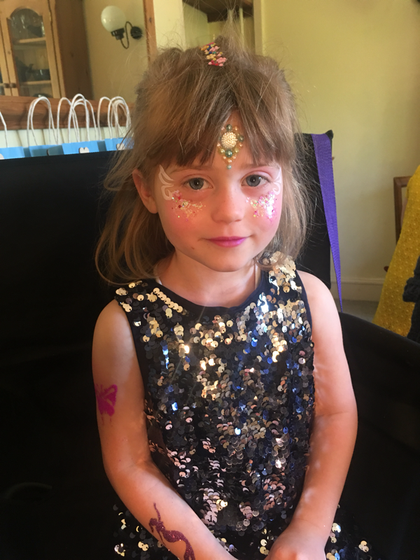 Gymnastics face paint designs by Rooblidoo  Eye face painting, Face  painting designs, Glitter face paint